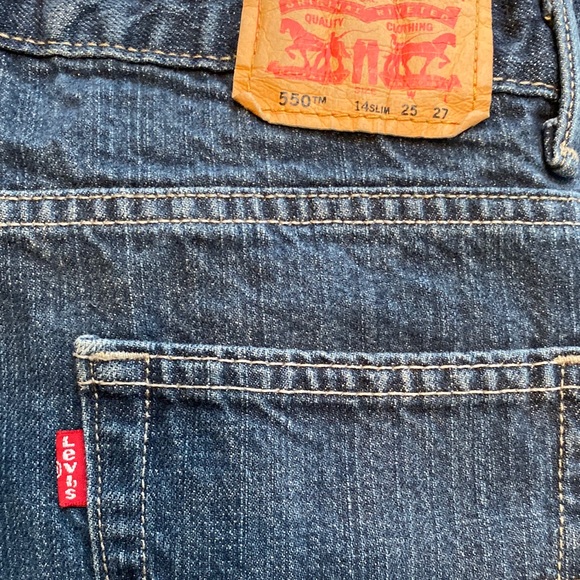 Levi’s 550 jeans dark wash 14 slim 25/27 - Picture 2 of 8